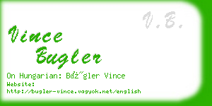 vince bugler business card